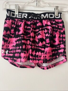 Under Armour Black & Pink Tie-Dye Performance Shorts